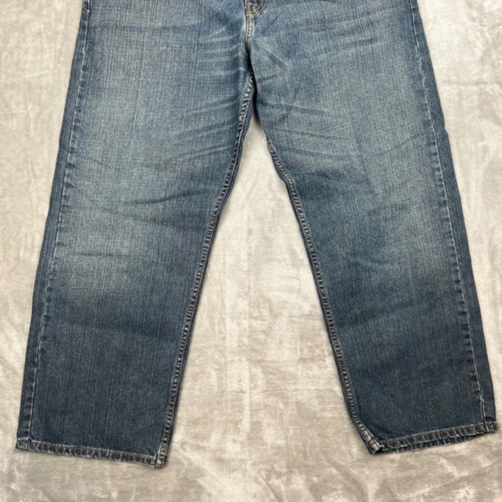 Levi Strauss 569 Loose Straight Jeans Mens W36 L30 Blue Denim - Picture 9 of 15